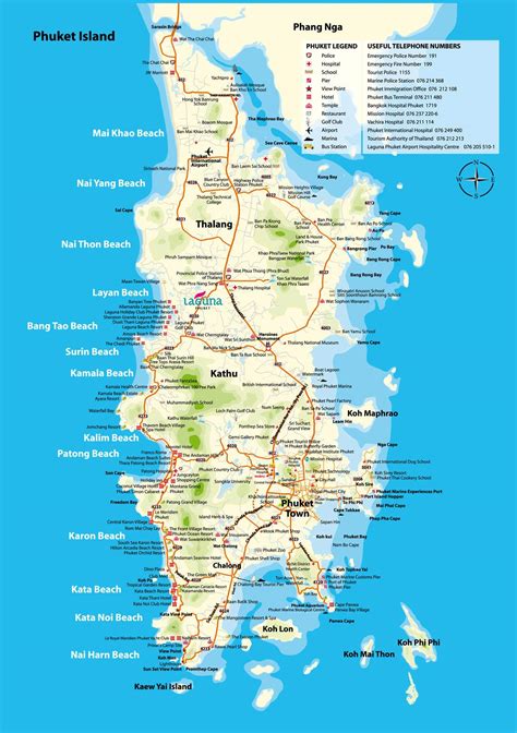 thailand map phuket